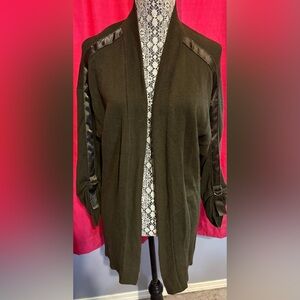 White House Black Market Dark Olive Cardigan Sweater size XL
